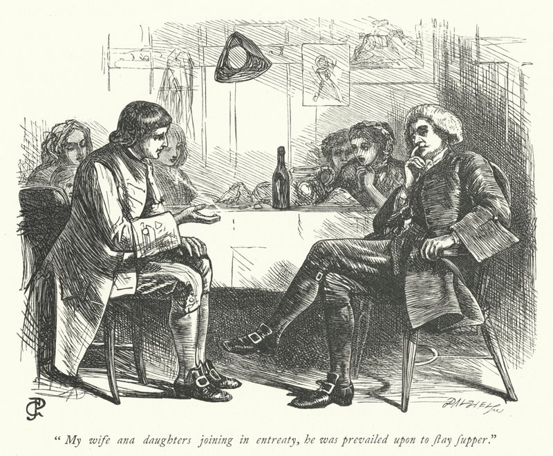 Illustration für Der Pfarrer von Wakefield (Gravur) von George John Pinwell
