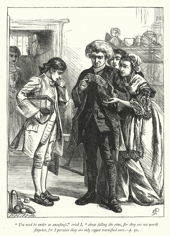 Illustration für Der Pfarrer von Wakefield (Gravur) von George John Pinwell