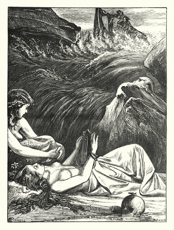 Die Letzte der Sirenen von George John Pinwell