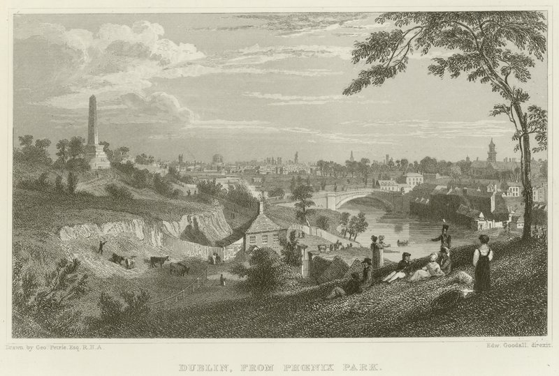 Dublin vom Phoenix Park aus von George Petrie