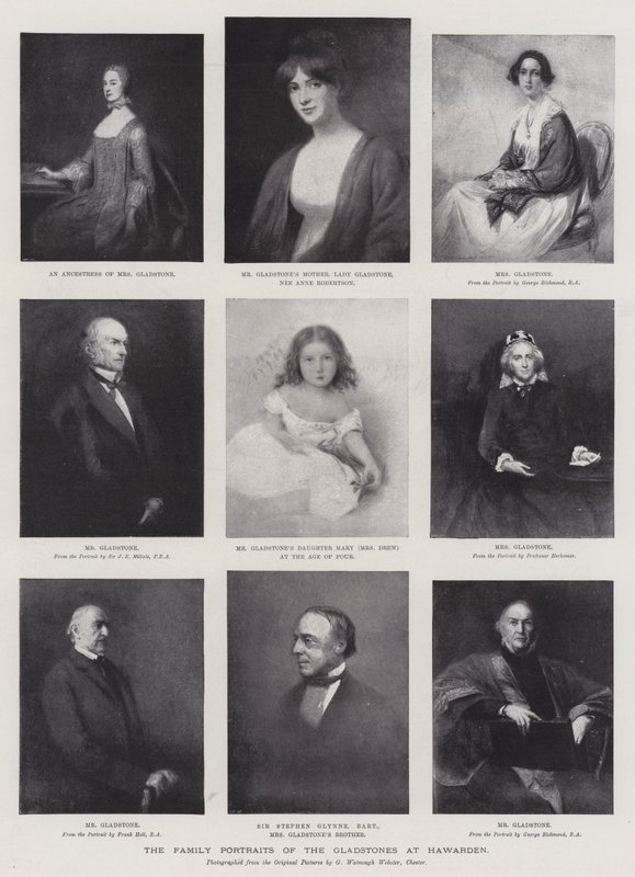 Die Familienporträts der Gladstones in Hawarden von George Richmond