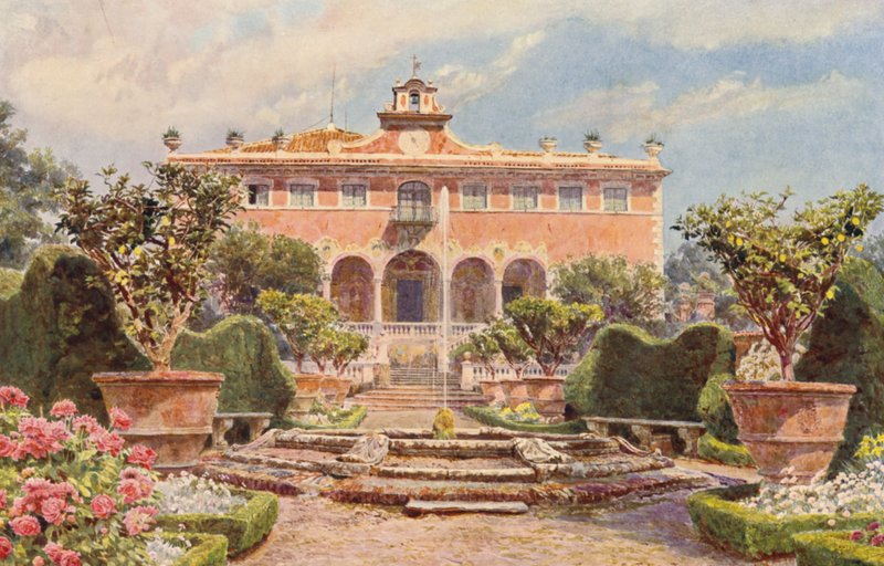 Italienische Gärten: Villa di Caniparola von George Samuel Elgood