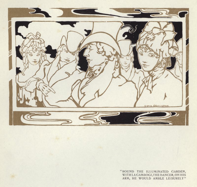 Illustration für Der glückliche Heuchler von Max Beerbohm von George Sheringham