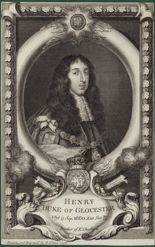Porträt von Henry Stuart, Herzog von Gloucester von George Vertue
