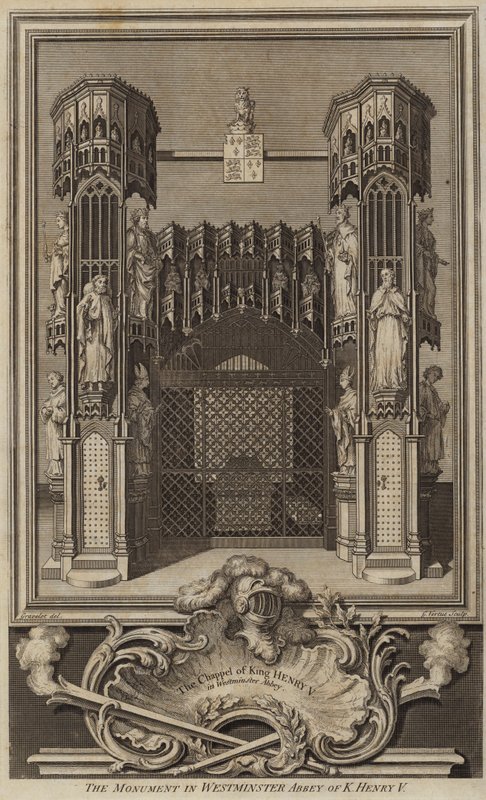 Denkmal in der Westminster Abbey von König Heinrich V. von George after Vertue