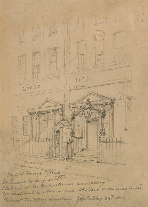 Das alte Außenministerium, Downing Street von George the Elder Scharf