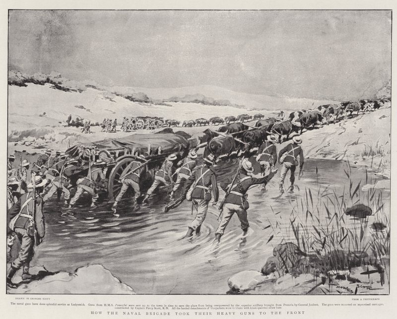 Wie die Marinebrigade ihre schweren Geschütze an die Front brachte von Georges Bertin Scott