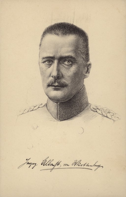 Albrecht, Herzog von Württemberg, deutscher Prinz und General des Ersten Weltkriegs von German School