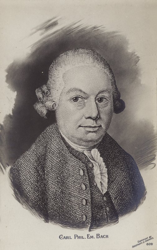Carl Philipp Emanuel Bach, deutscher Musiker und Komponist der Klassik (1714-1788) von German School