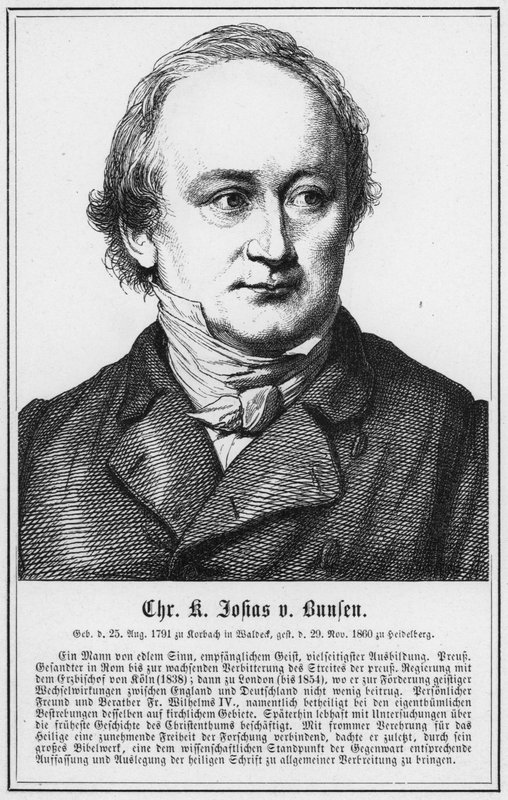 Christian Karl Josias von Bunsen (Stich) von German School