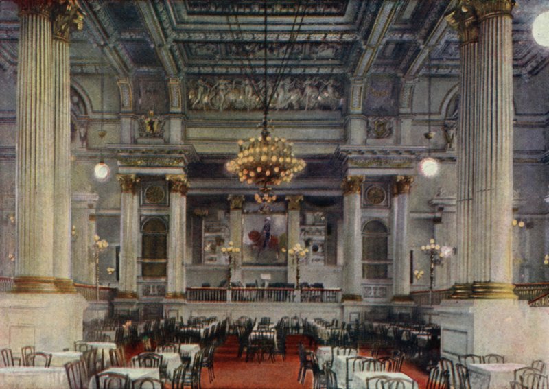 Konzertsaal, Zoologischer Garten Berlin, Deutschland (Farblithografie) von German School