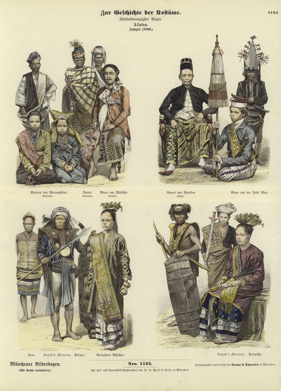 Kostüme Indonesiens, 1880 von German School