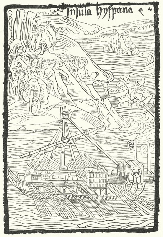 Entdeckung der Insel Hispaniola durch Christoph Kolumbus von German School
