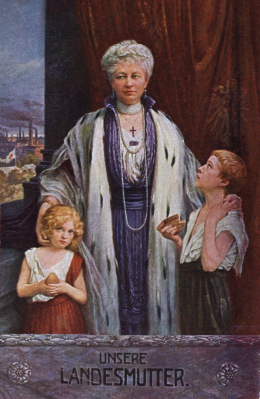 Kaiserin Auguste Viktoria von Deutschland, Mutter der Nation von German School