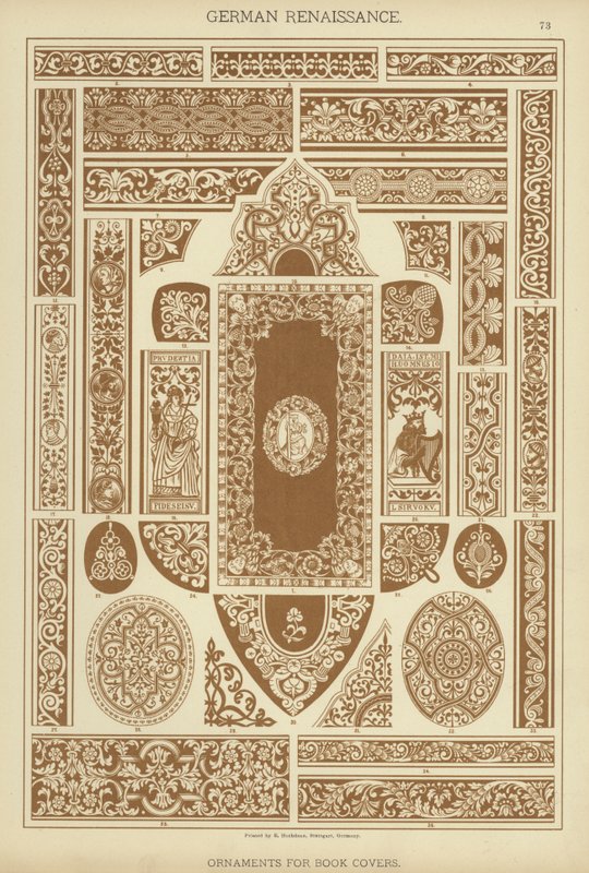 Deutsche Renaissance, Ornamente für Bucheinbände von German School