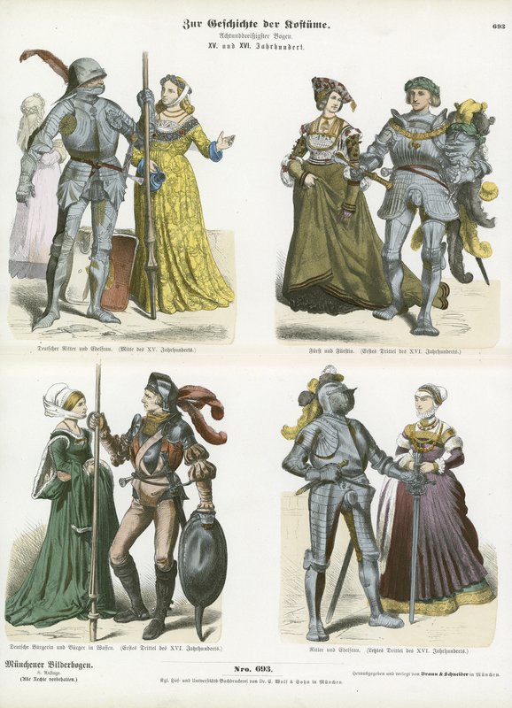 Deutsche Rüstungen und Kostüme, 15. und 16. Jahrhundert von German School
