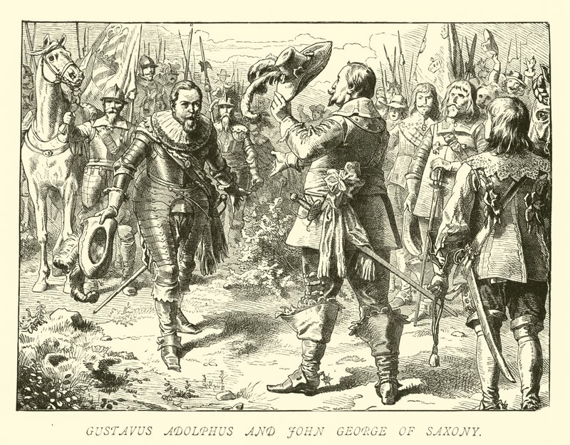 Gustav Adolf und Johann Georg von Sachsen von German School