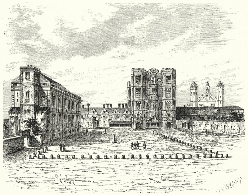 Hampton Court Palace, Richmond upon Thames (Stich) von German School