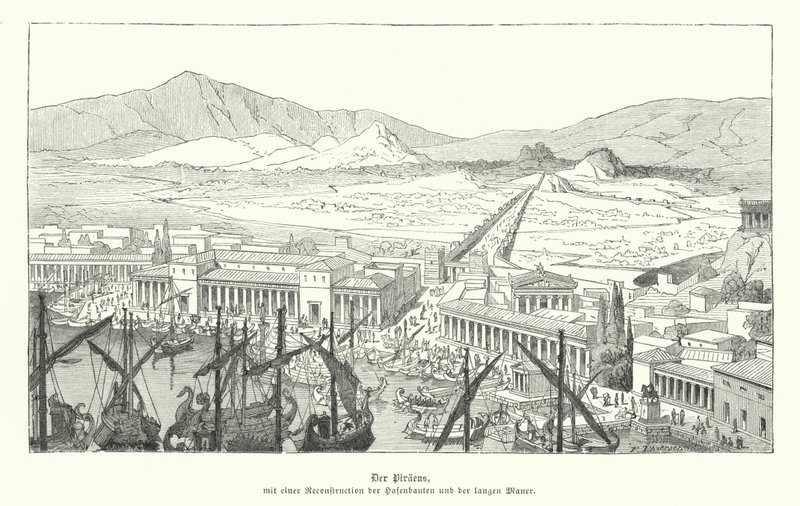 Hafen von Piräus, Antikes Griechenland von German School