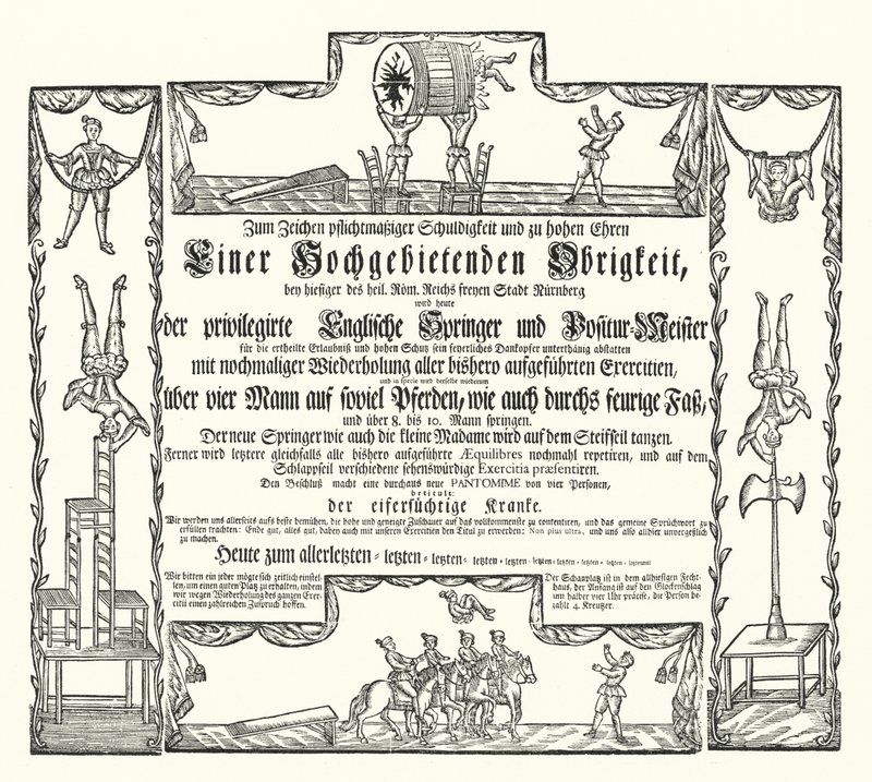 Einladung zu einem öffentlichen Spektakel in Nürnberg (Stich) von German School