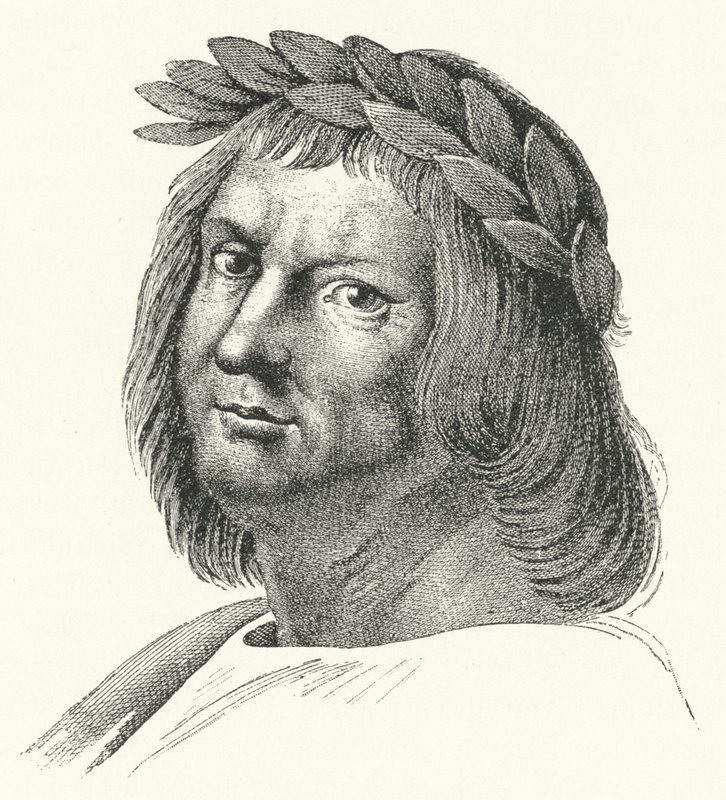 Jacopo Sannazaro, italienischer Dichter (Stich) von German School