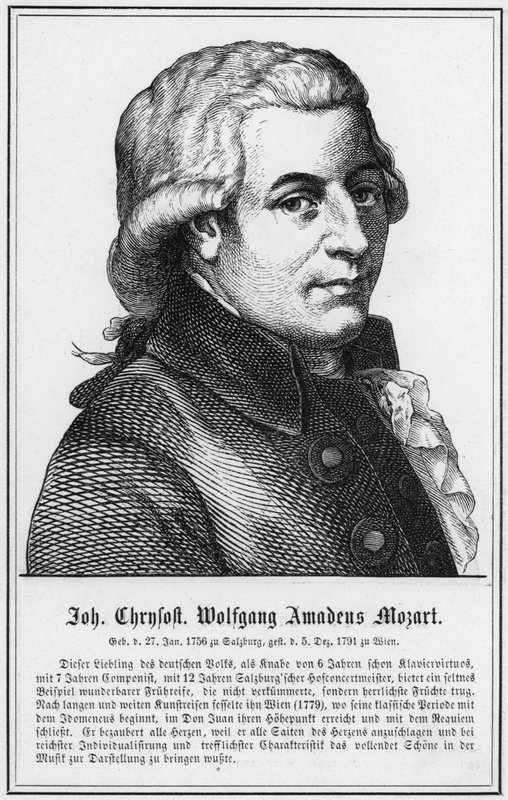 Johann Chrysostom Wolfgang Amadeus Mozart von German School