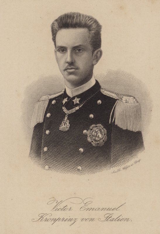 König Viktor Emanuel III. von Italien als Kronprinz von German School