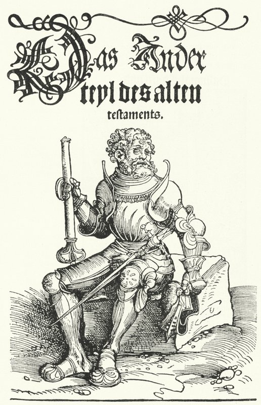 Seite aus der ersten Ausgabe von Luthers Altem Testament (Stich) von German School