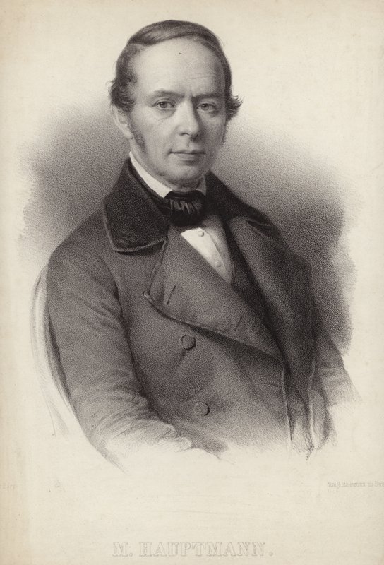 Porträt von Moritz Hauptmann von German School