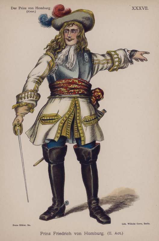 Prinz Friedrich von Homburg, aus Der Prinz von Homburg von Heinrich von Kleist von German School
