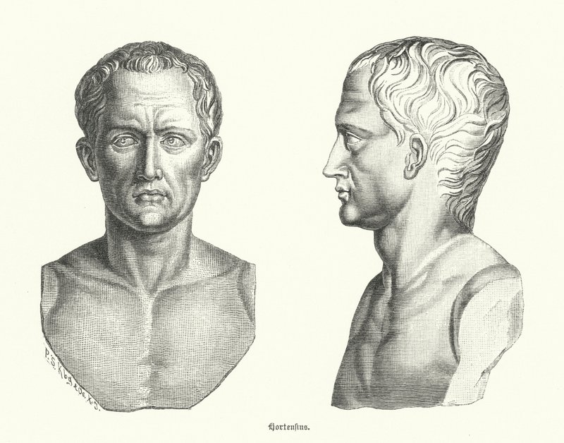 Quintus Hortensius, römischer Politiker und Redner (Stich) von German School