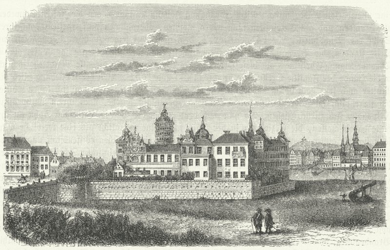 Königspalast in Stockholm im 17. Jahrhundert von German School