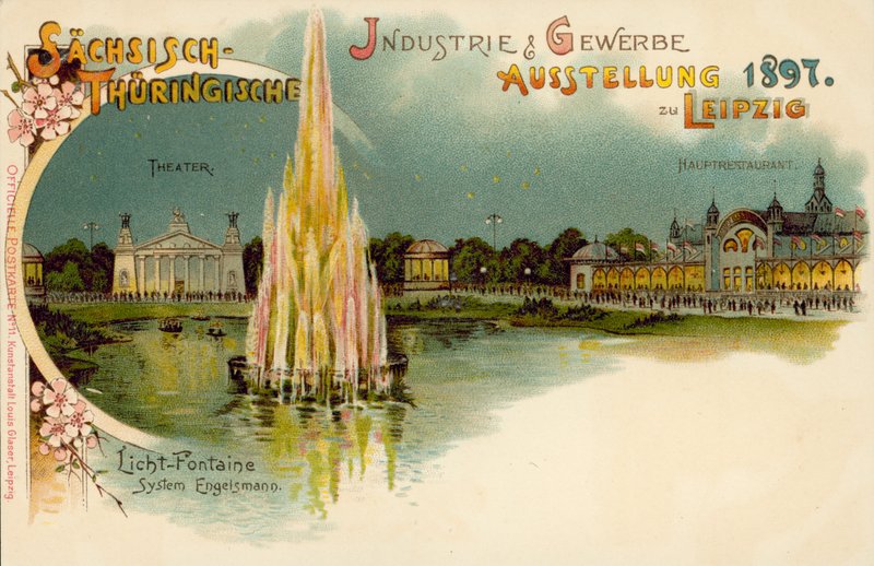Sächsische und Thüringische Handels- und Industrieausstellung in Leipzig, Deutschland von German School