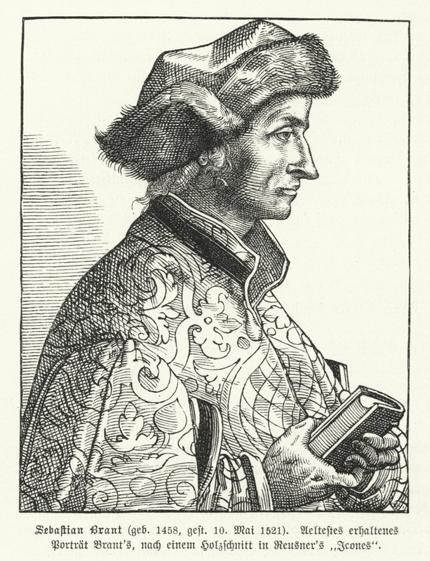 Sebastian Brant, deutscher Renaissance-Humanist und Satiriker von German School