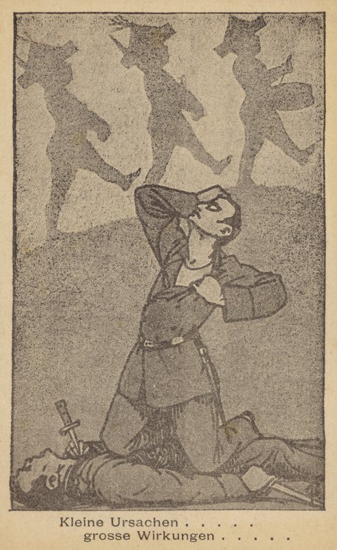 Kleine Ursachen... Große Wirkungen. Deutsche Antikriegsillustration, herausgegeben von WILPF (Women