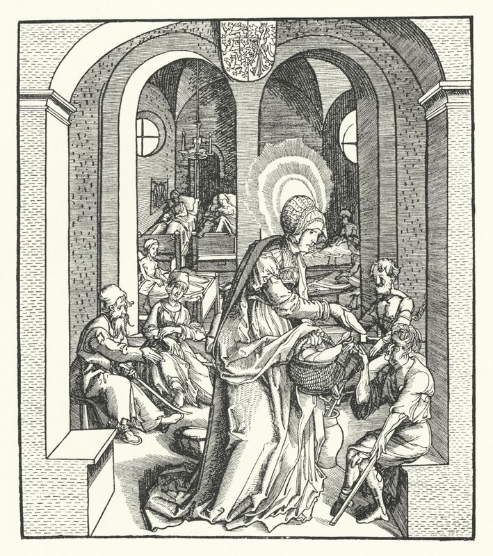 Heilige Hedwig von Schlesien, Herzogin von Polen von German School