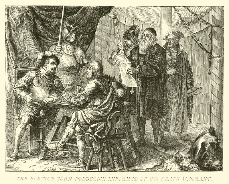 Der Kurfürst Johann Friedrich erfährt von seinem Todesurteil von German School