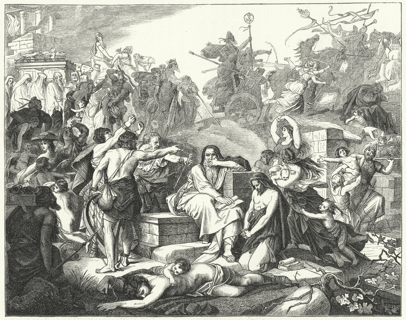 Die Juden werden in Babylon gefangen genommen von German School