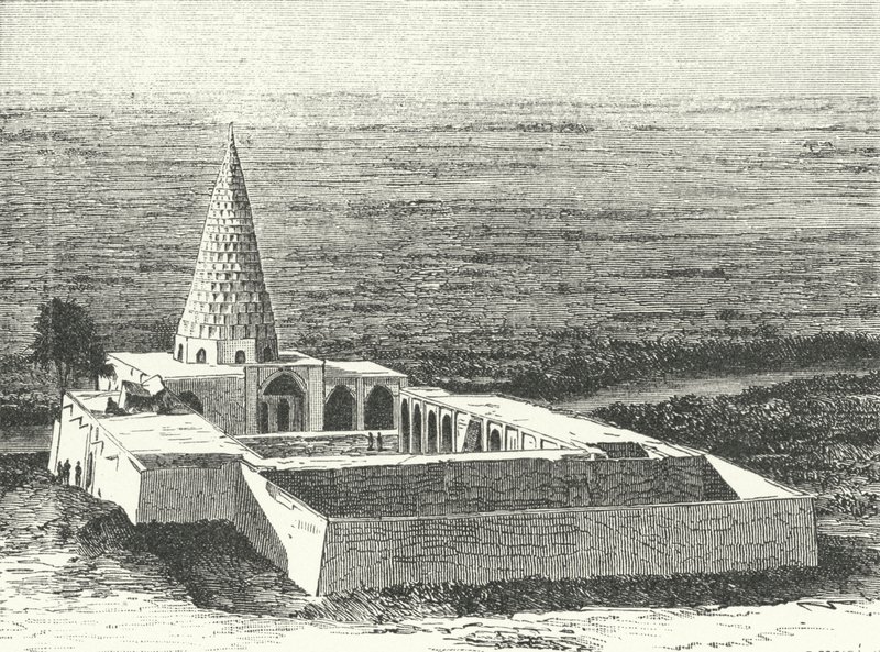 Das Grab des Propheten Daniel in Susa, Iran (Stich) von German School