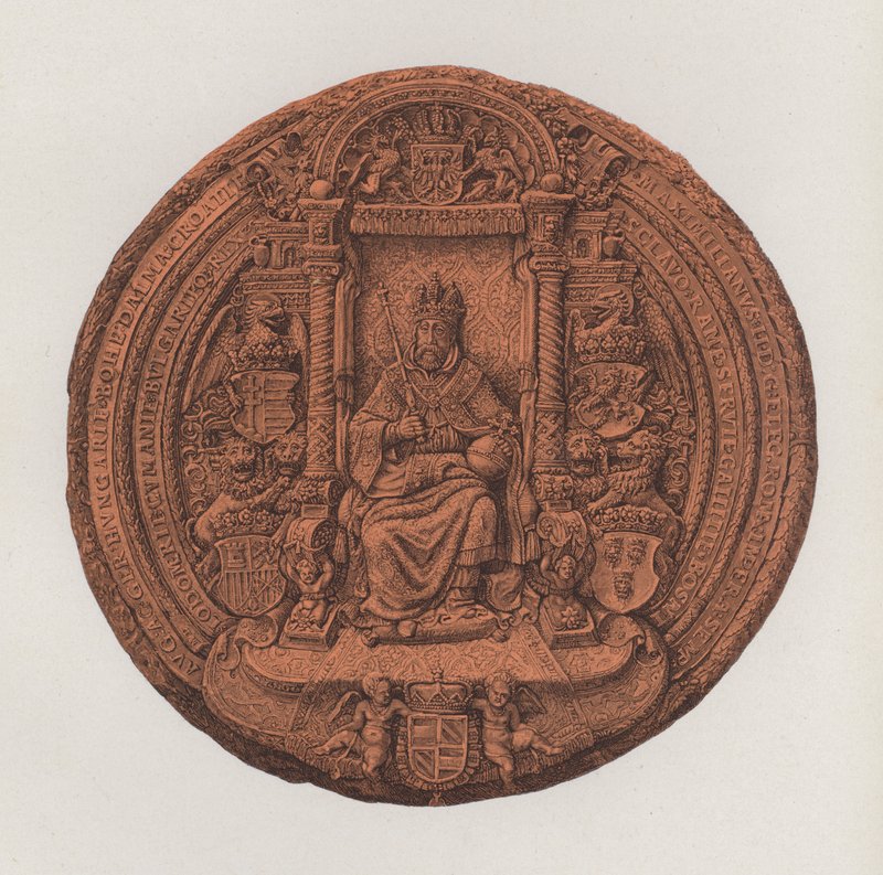 Das große Siegel des Heiligen Römischen Kaisers Maximilian II. von German School