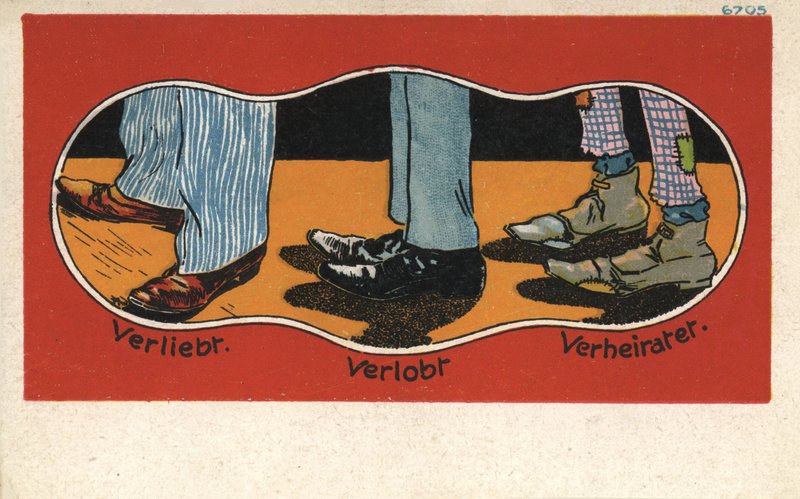 Die Phasen der Liebe in Schuhen von German School