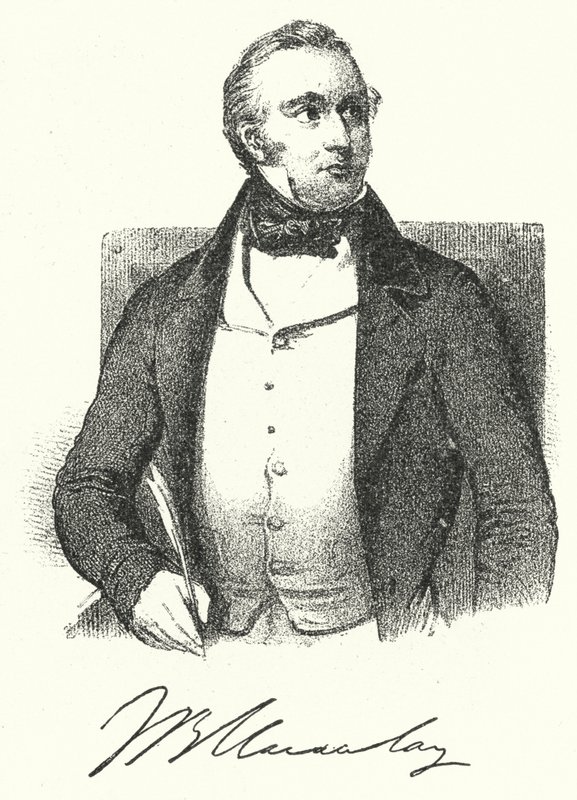 Thomas Babington Macaulay, britischer Historiker und Schriftsteller (Stich) von German School