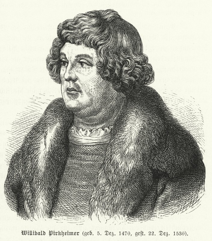 Willibald Pirckheimer, deutscher Renaissance-Jurist, Autor und Humanist, und Freund von Albrecht Dürer von German School