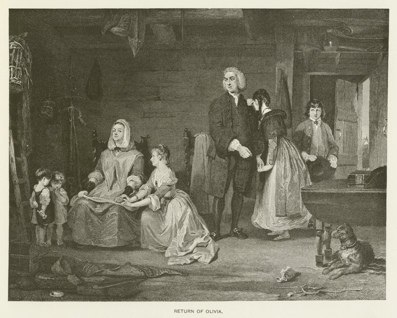 Rückkehr von Olivia von Gilbert Stuart after Newton