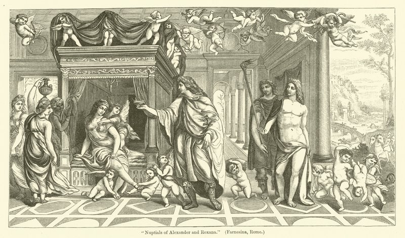 Hochzeit von Alexander und Roxana von Giovanni Antonio Bazzi Sodoma
