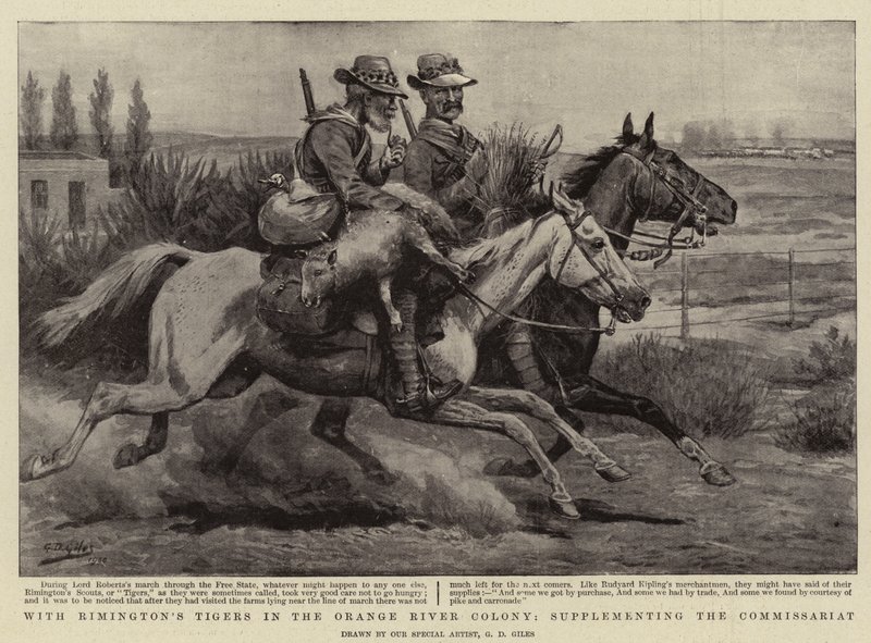 Mit Rimingtons Tigern in der Orange River Colony, Ergänzung der Verpflegung von Godfrey Douglas Giles