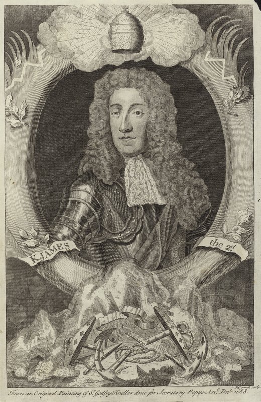 Porträt von James II von England und Irland von Godfrey Kneller