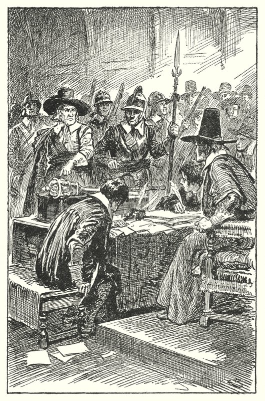 Cromwell vertreibt das Lange Parlament von Gordon Frederick Browne