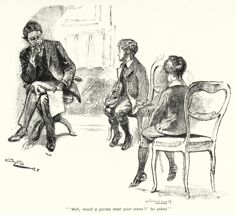 Illustration für Die Geschichte der Schatzsucher von E. Nesbit (Lithografie) von Gordon Frederick Browne