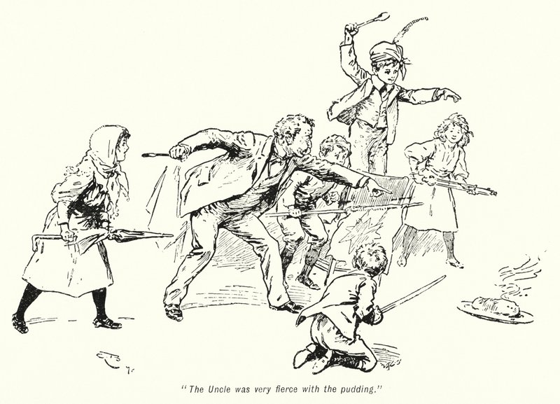 Illustration für Die Schatzsucher von E. Nesbit von Gordon Frederick Browne